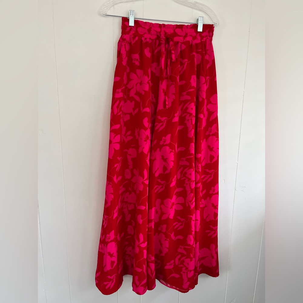 NEW PrettyGarden Wide Leg Palazzo Pants High Waisted Flowy Pockets Size Medium - Picture 6 of 12